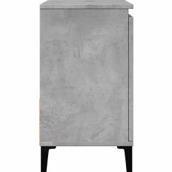 zmh Armoire d'évier gris béton 65x33x60 cm bois d'ingénierie* Meuble Wc