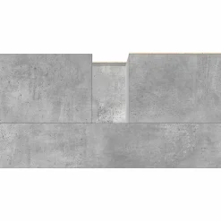 zmh Armoire d'évier gris béton 65x33x60 cm bois d'ingénierie* Meuble Wc
