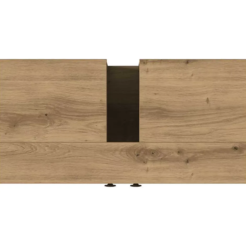 zmh Armoire lavabo de salle de bain chêne artisanal 60x30x60 cm