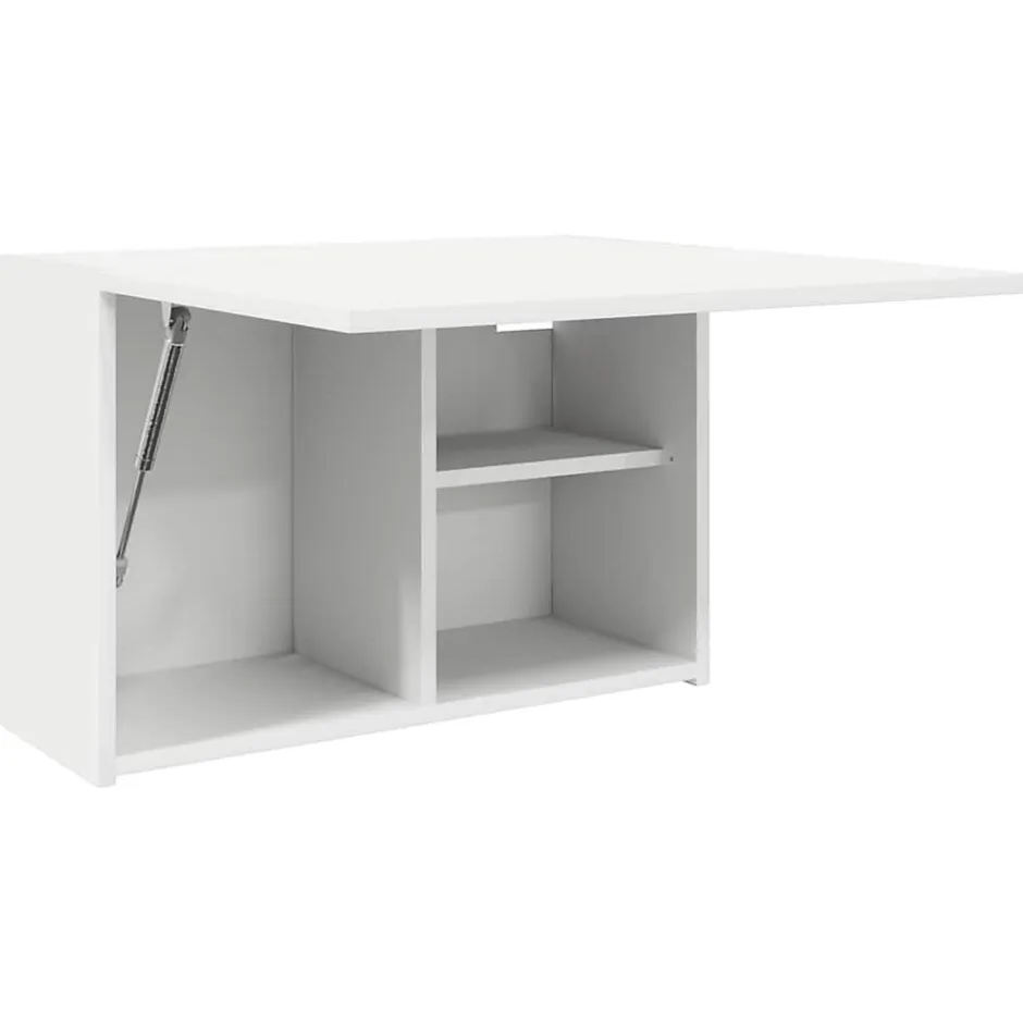 zmh Armoire murale de bain blanc 60x25x40 cm bois d'ingénierie* Meuble Wc