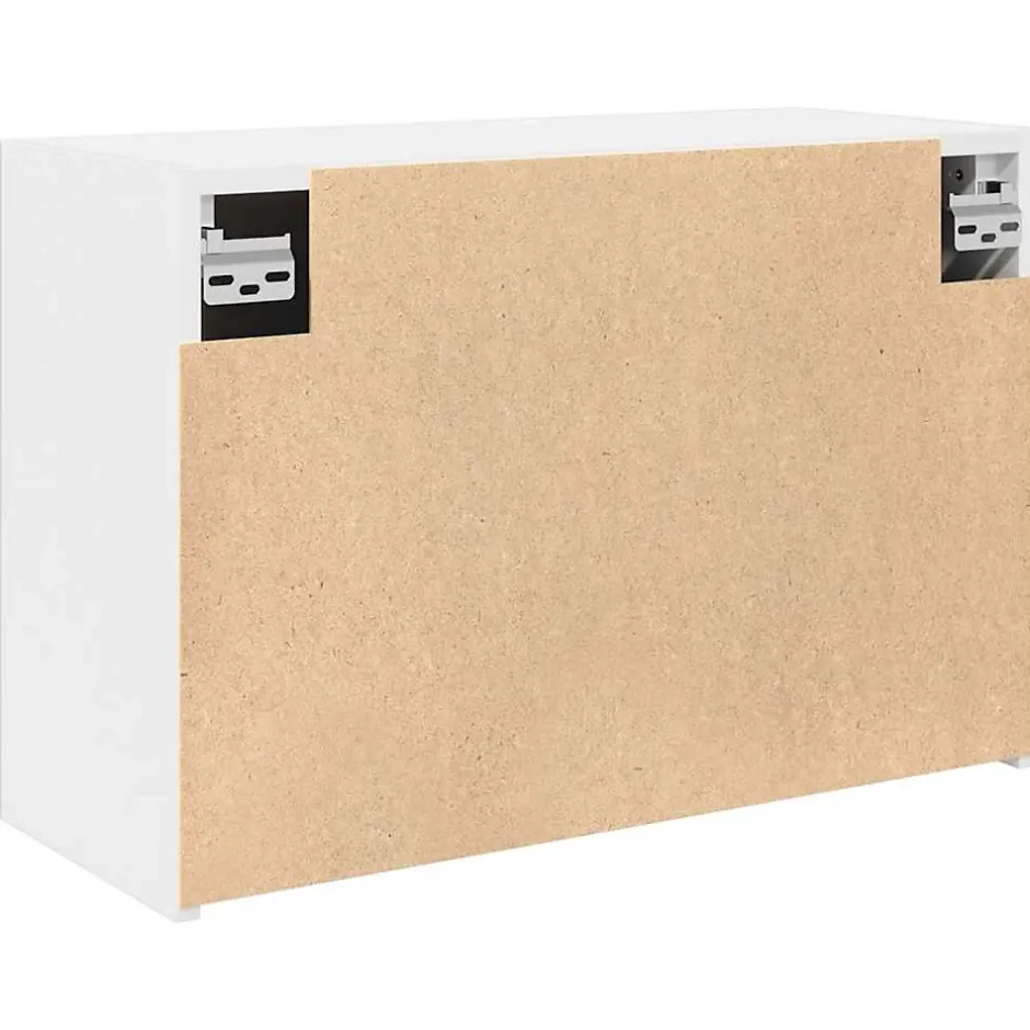 zmh Armoire murale de bain blanc 60x25x40 cm bois d'ingénierie* Meuble Wc