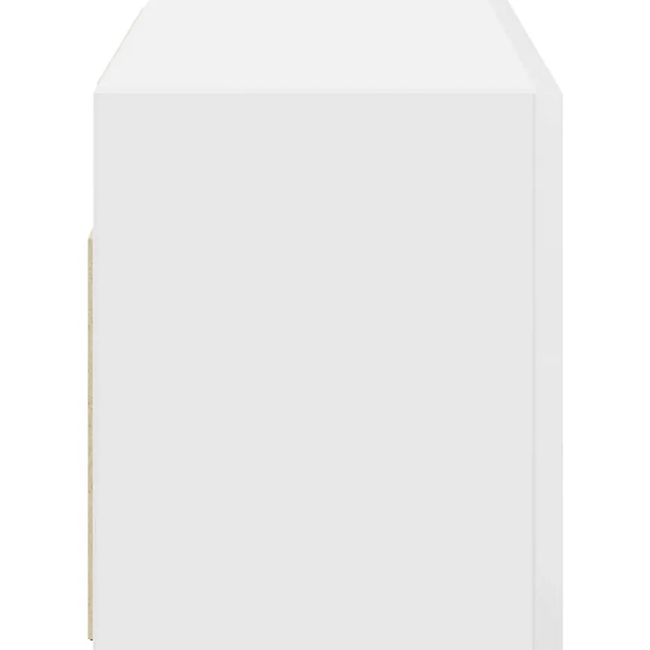 zmh Armoire murale de bain blanc 60x25x30 cm bois d'ingénierie* Meuble Wc