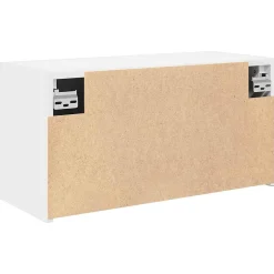 zmh Armoire murale de bain blanc 60x25x30 cm bois d'ingénierie* Meuble Wc