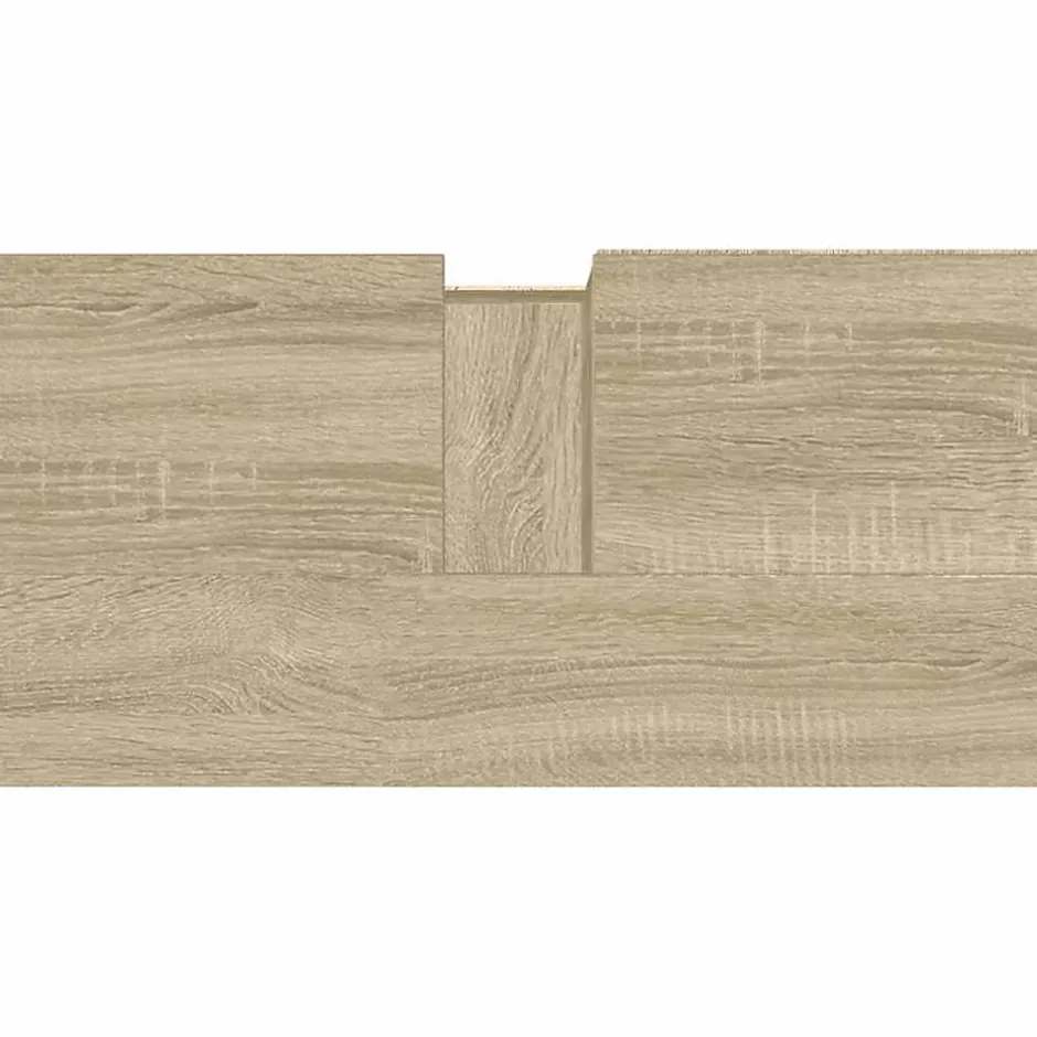 zmh Armoire salle de bain chêne sonoma 65x33x60 cm