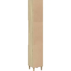 zmh Armoire salle de bain chêne sonoma 30x30x190 cm* Meuble Wc