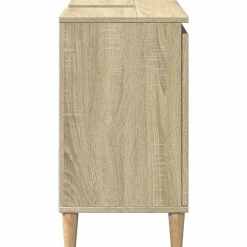 zmh Armoire salle de bain chêne sonoma 65x33x60 cm