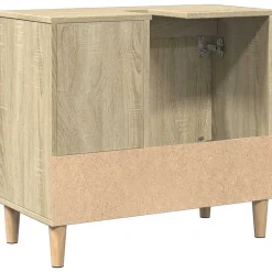zmh Armoire salle de bain chêne sonoma 65x33x60 cm