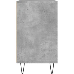 zmh Armoire salle de bain gris béton 80x33x60cm bois d'ingénierie