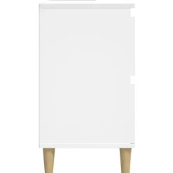 zmh Meuble d'évier blanc 80x33x60 cm bois d'ingénierie