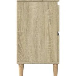 zmh Meuble d'évier chêne sonoma 80x33x60 cm bois d'ingénierie* Meuble Wc