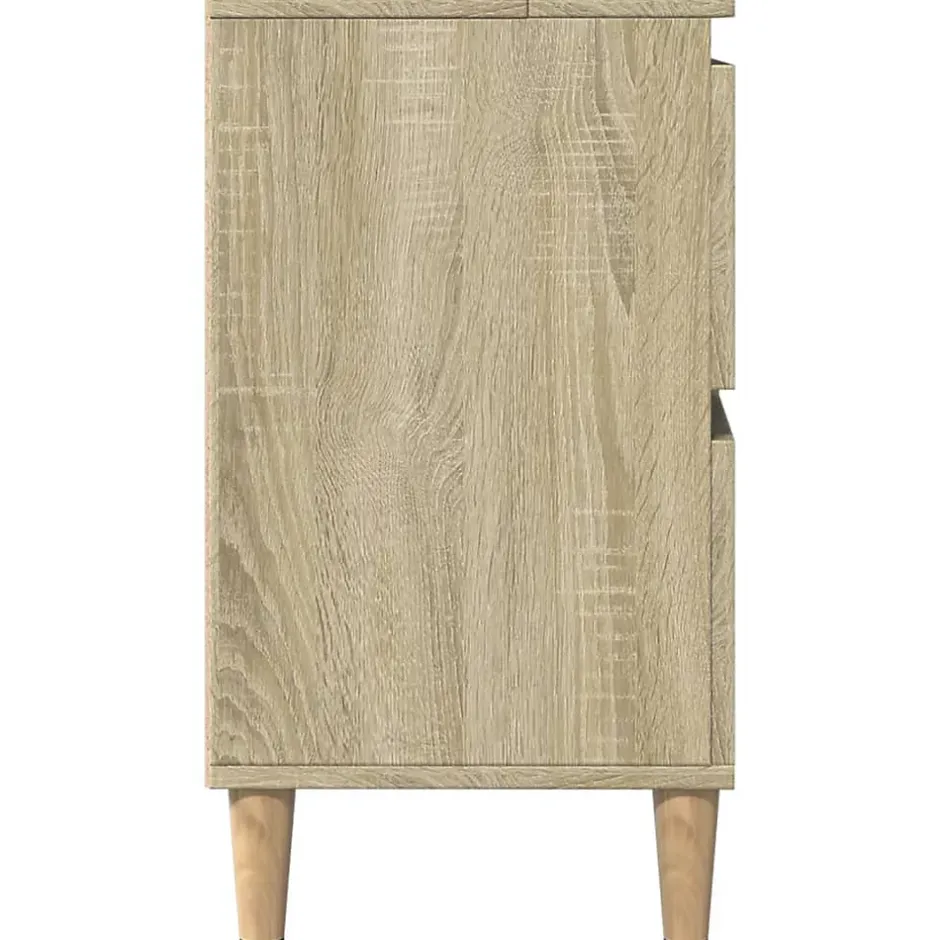 zmh Meuble d'évier chêne sonoma 80x33x60 cm bois d'ingénierie* Meuble Wc