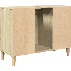 zmh Meuble d'évier chêne sonoma 80x33x60 cm bois d'ingénierie* Meuble Wc