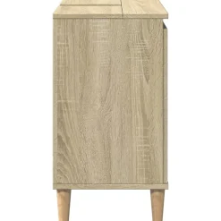 zmh Meuble d'évier chêne sonoma 58x33x60 cm bois d'ingénierie