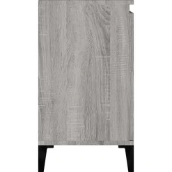 zmh Meuble d'évier sonoma gris 58x33x60 cm bois d'ingénierie* Meuble Wc